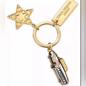 Coach Dreams Sunset Triple Charm Keychain